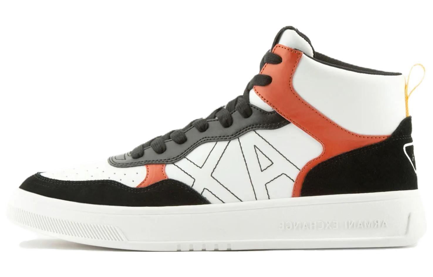 Armani Exchange High-Top Sneakers 'Orange'
