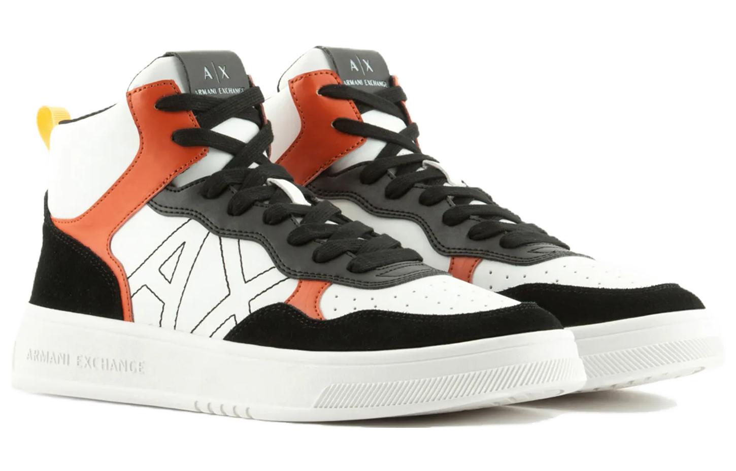 Armani Exchange High-Top Sneakers 'Orange' 圖 2