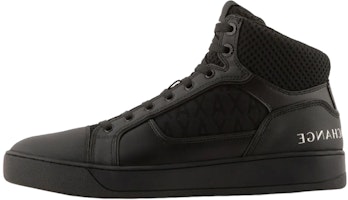 Armani Exchange High-Top Lace-Up 'Black Fashion' XUZ047XV6471R926 Armani Exchange High-Top Lace-Up 'Black Fashion' XUZ047XV6471R926