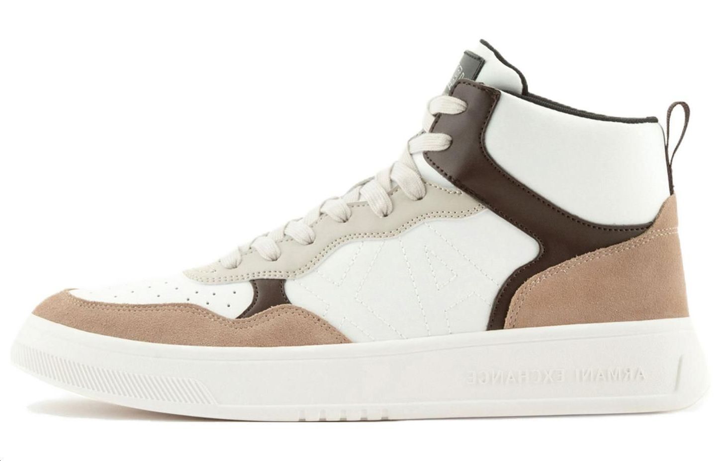 Armani Exchange High-Top Sneaker 'Beige' XUZ040XV7631T041