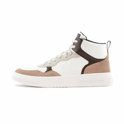 Armani Exchange High-Top Sneaker 'Beige'