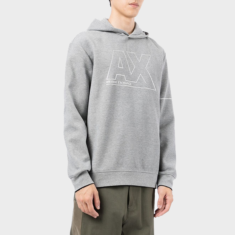 Purchase Armani Exchange 灰色連帽衫帶標誌 6KZMFF-ZJ5NZ-3907