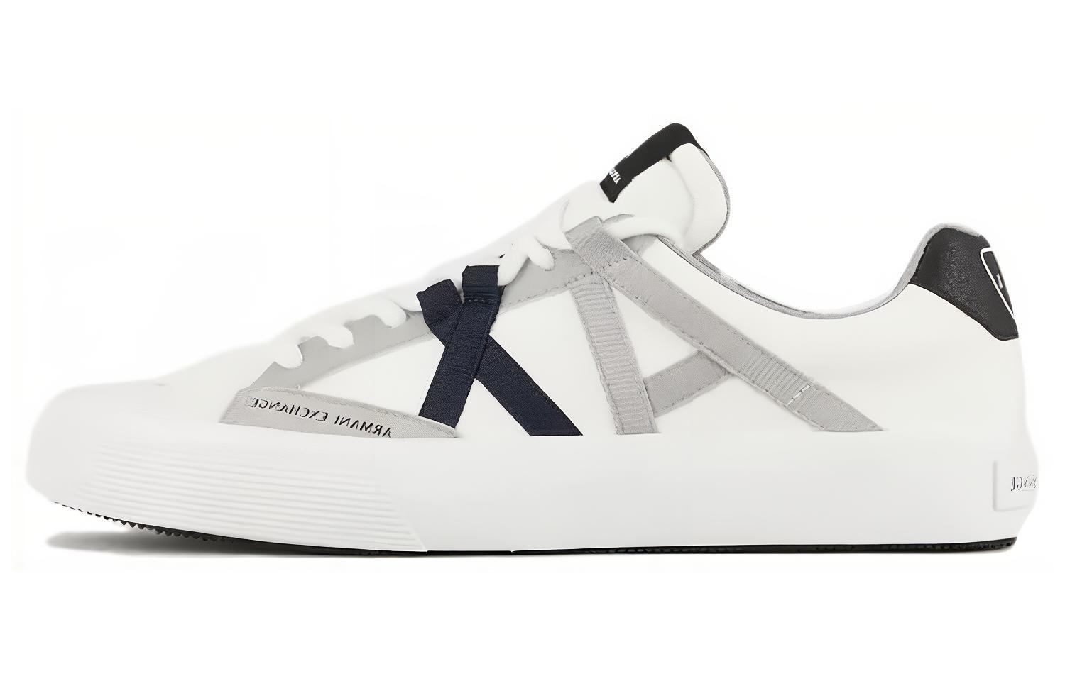 Armani Exchange Lace-Up Round Toe 'Fashion Grey White Black'