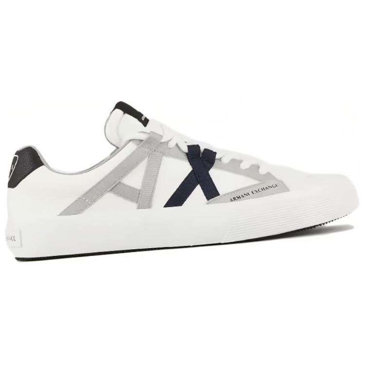 Armani Exchange Lace-Up Round Toe 'Fashion Grey White Black' 圖 3