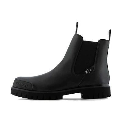 Armani Exchange Leather Chunky Toe Chelsea Boot 'Black'