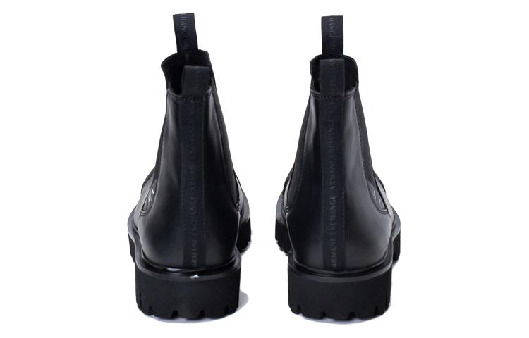 Armani Exchange Leather Chunky Toe Chelsea Boot 'Black' 圖 5
