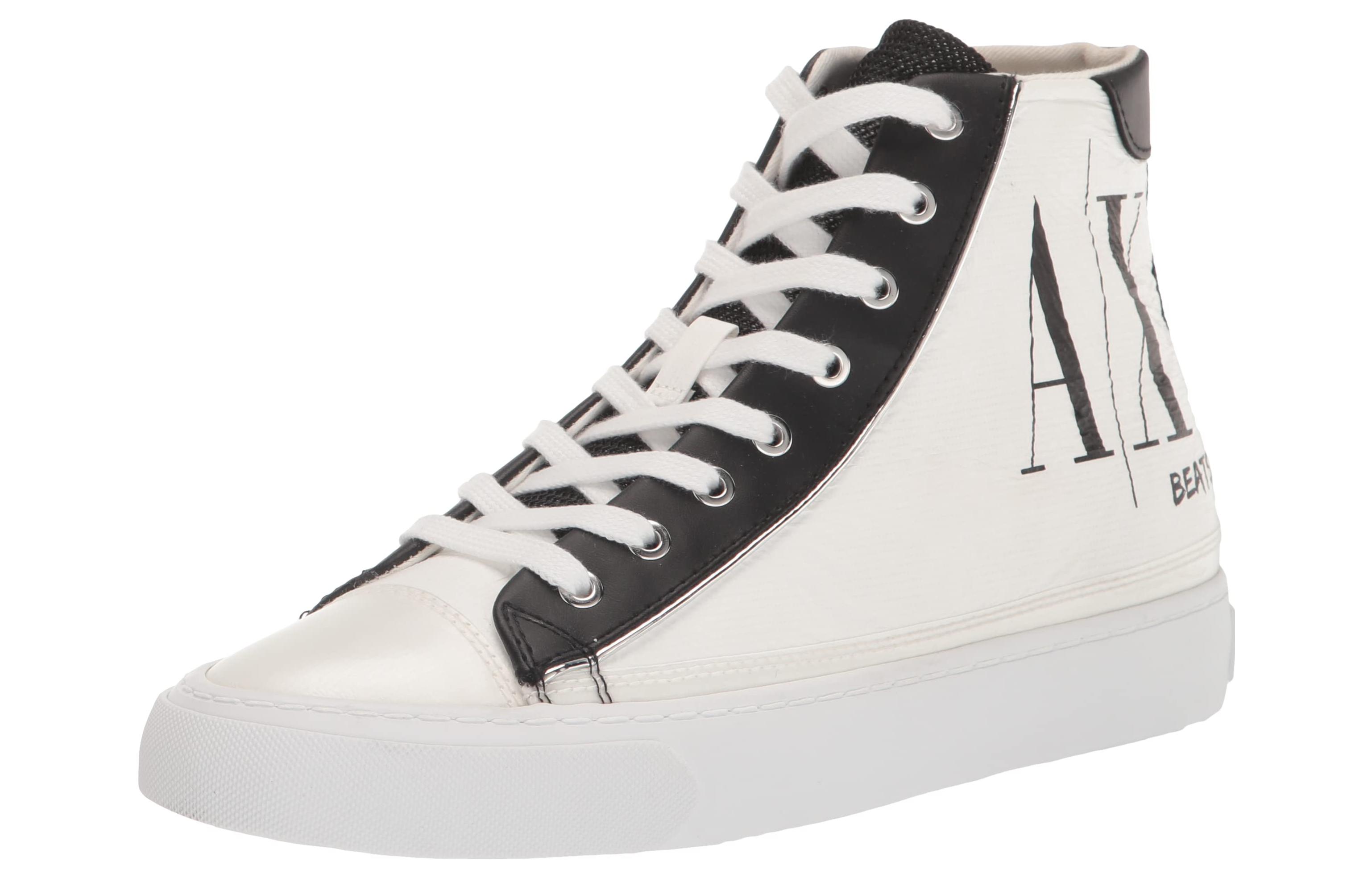 Order Armani Exchange Leren Hoge Sneakers ''Wit'' XDZ020XV4171K681