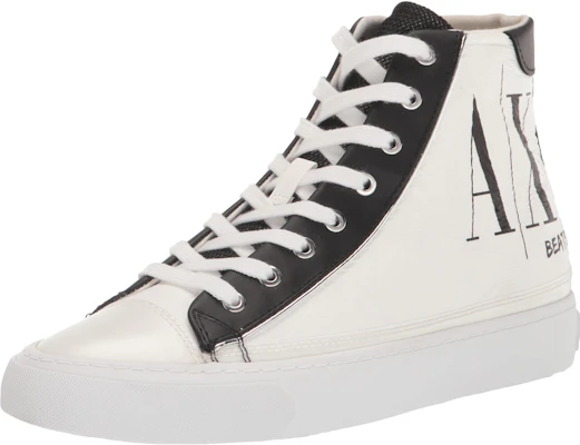 Armani Exchange Leren Hoge Sneakers ''Wit'' XDZ020XV4171K681 Order Armani Exchange Leren Hoge Sneakers ''Wit'' XDZ020XV4171K681