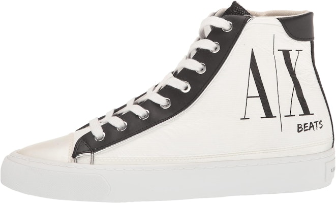 Armani Exchange Leather High-Top Sneakers 'White' XDZ020XV4171K681 Buy Armani Exchange Leather High-Top Sneakers 'White' XDZ020XV4171K681