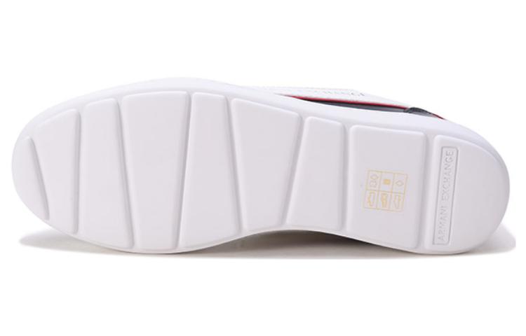 Armani Exchange Leather Lace-Up Low-Top Sneaker 'Midnight Blue' 圖 6