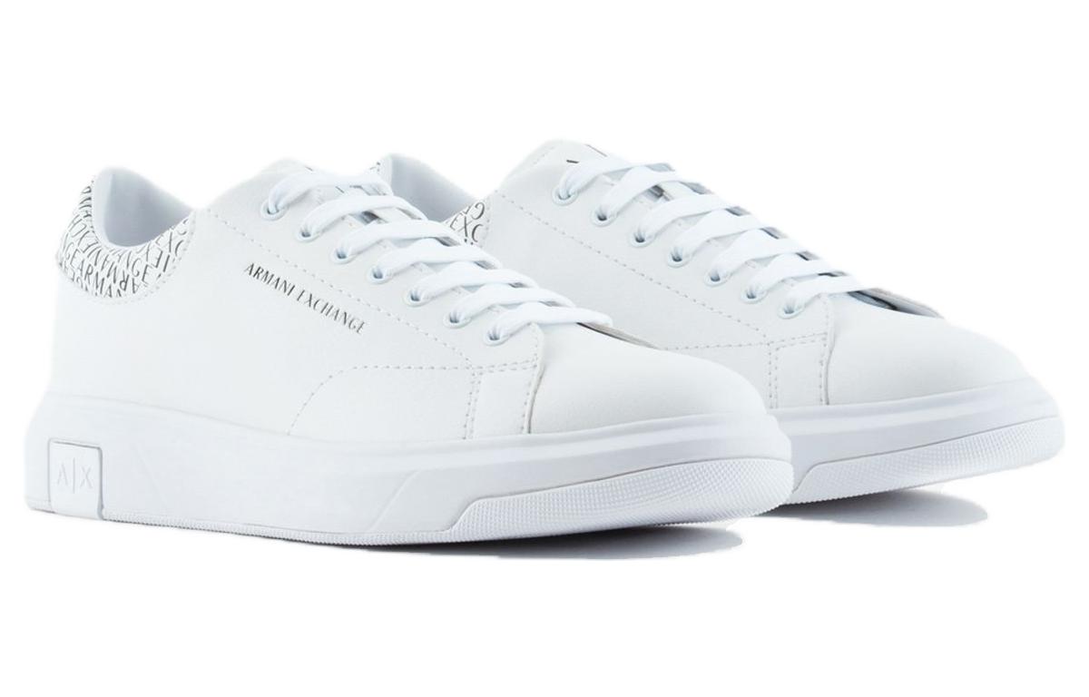 Armani Exchange Leather Lace-Up Low Top Sneaker 'White' 圖 2