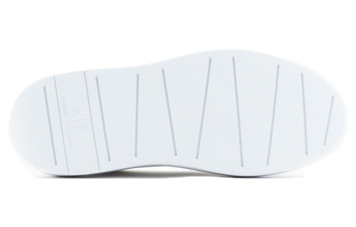Armani Exchange Leather Lace-Up Low Top Sneaker 'White' 圖 5