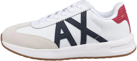 Armani Exchange Leather Low-Top 'White' XUX071XV2341K609 Armani Exchange Leather Low-Top 'White' XUX071XV2341K609