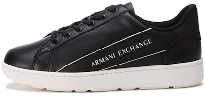 Armani Exchange Leather Low-Top Sneaker 'Black' XUX082XV262N814 Armani Exchange Leather Low-Top Sneaker 'Black' XUX082XV262N814