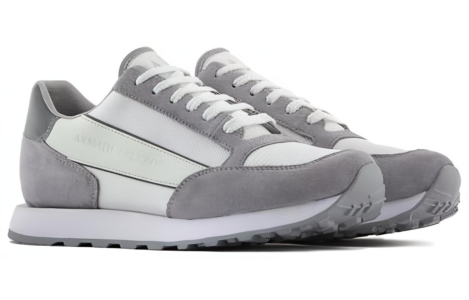 Armani Exchange Leather Low 'Light Grey' 圖 3