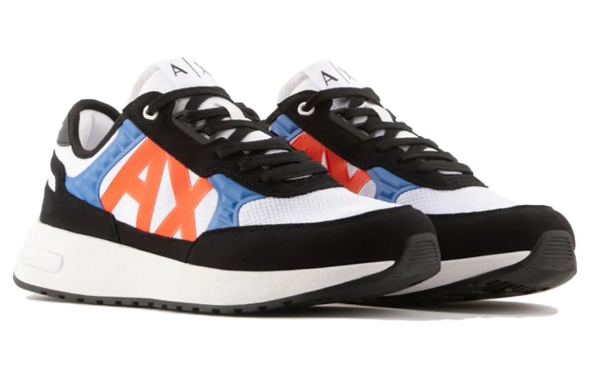 Armani Exchange Leather Low Top 'Black and White' 圖 2