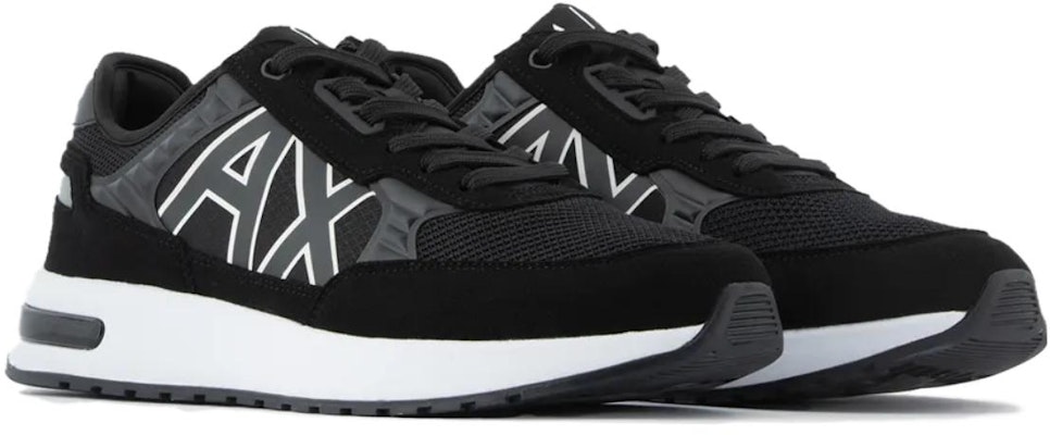 Armani Exchange Leather Low Top 'Black Fashion' XUX090XV276100002 Lookbook Armani Exchange Leather Low Top 'Black Fashion' XUX090XV276100002
