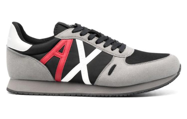 Armani Exchange Leather Low-Top 'Grey Black' 圖 2