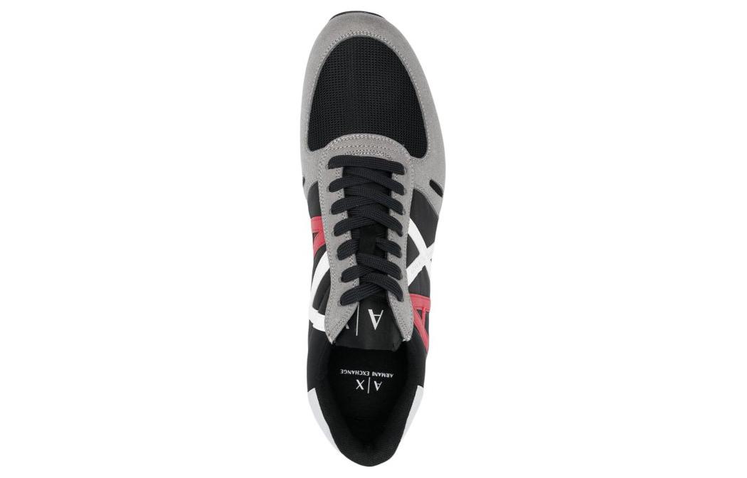 Armani Exchange Leather Low-Top 'Grey Black' 圖 4