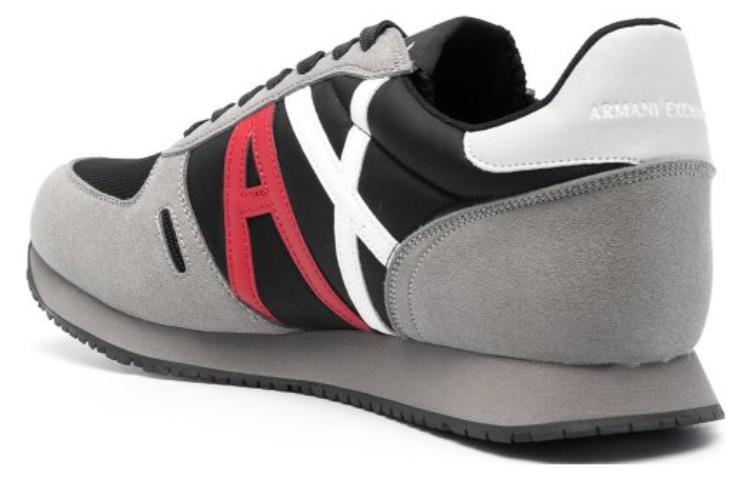 Armani Exchange Leather Low-Top 'Grey Black' 圖 5