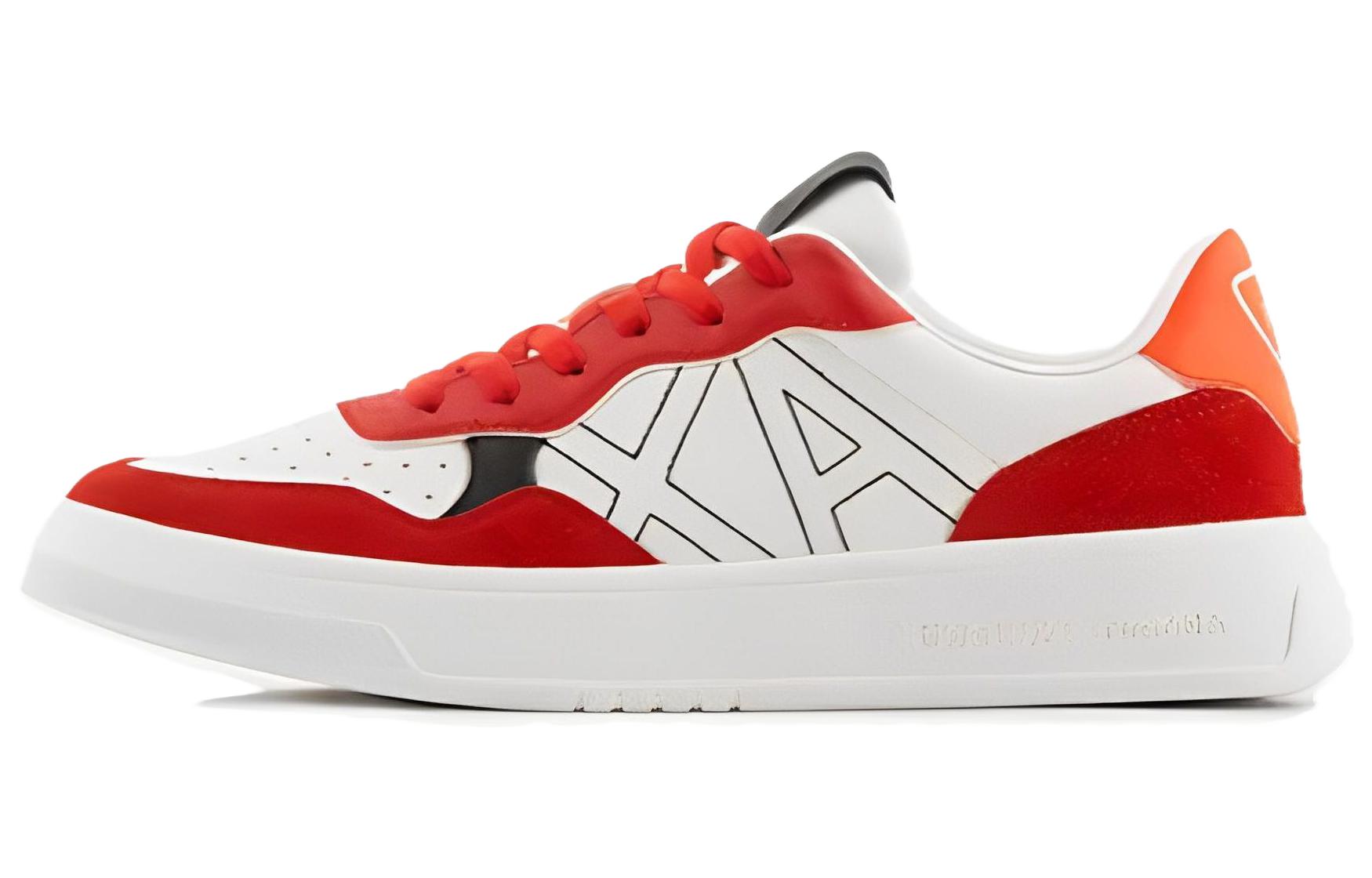 Armani Exchange Leather Low Top 'Red'