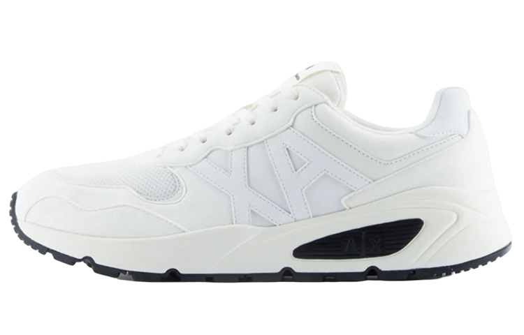 Armani Exchange Leather Low Top 'White'