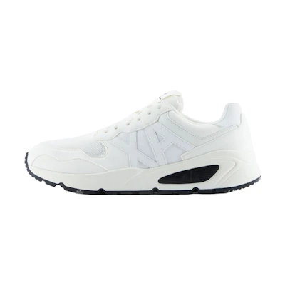 Armani Exchange Leather Low Top 'White'
