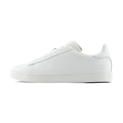 Armani Exchange Leather Low Top 'White Fashion'