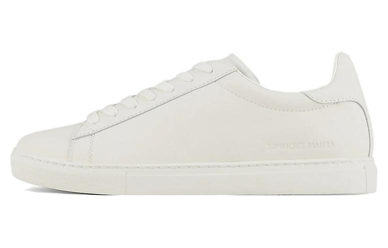 Armani Exchange Leather Low Top 'White Fashion' XUX001XV093100001