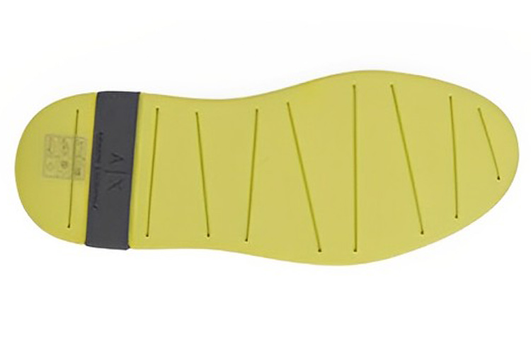 Shop 阿玛尼Exchange白黄色低帮系带皮鞋 XUX122XV533N499