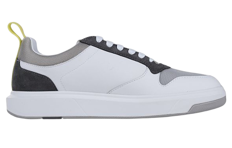Armani Exchange Leather Low Top Lace-Up 'Grey White' 圖 2