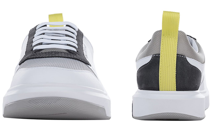 Armani Exchange Leather Low Top Lace-Up 'Grey White' 圖 4