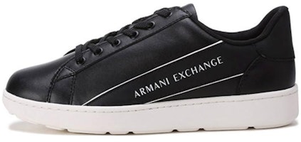 Armani Exchange Leather Low-Top Sneaker 'Black' XUX082XV262N814 Armani Exchange Leather Low-Top Sneaker 'Black' XUX082XV262N814