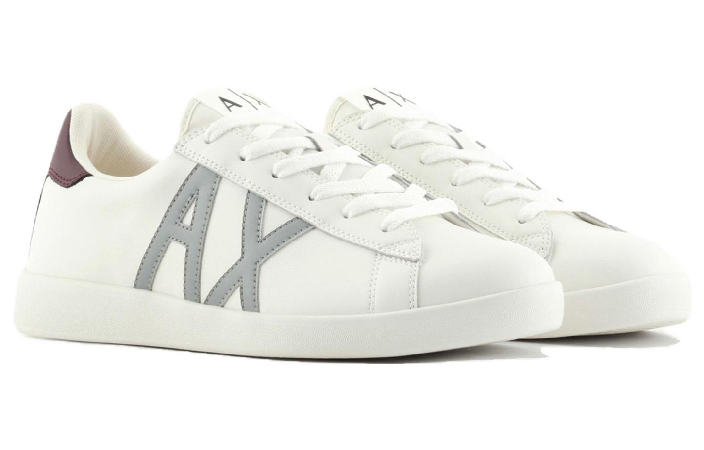 Armani Exchange Leather Low-Top Sneaker 'Off-White' 圖 3