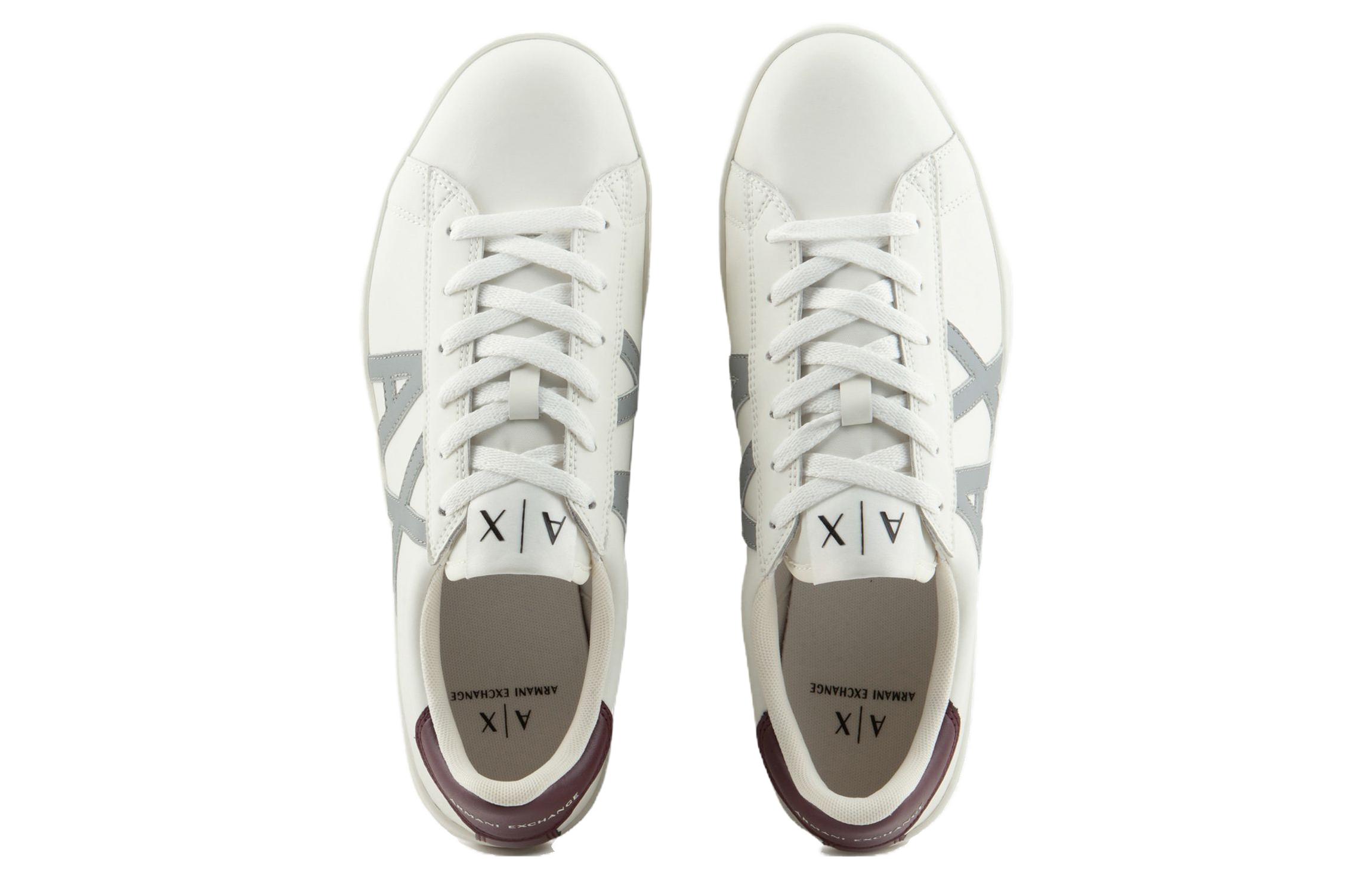Armani Exchange Leather Low-Top Sneaker 'Off-White' 圖 4