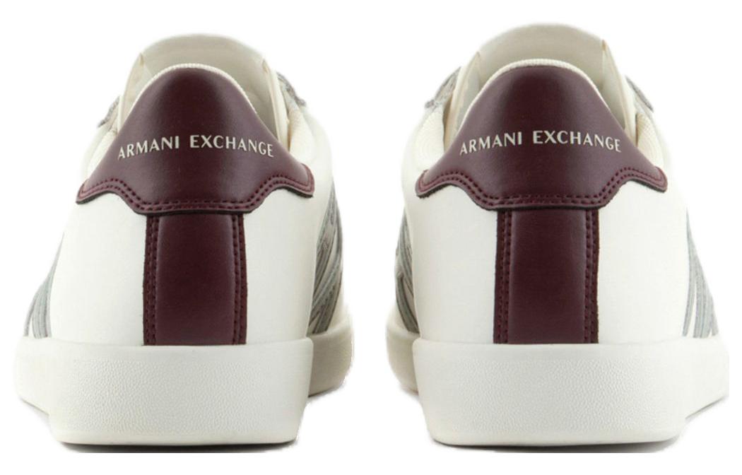 Armani Exchange Leather Low-Top Sneaker 'Off-White' 圖 5
