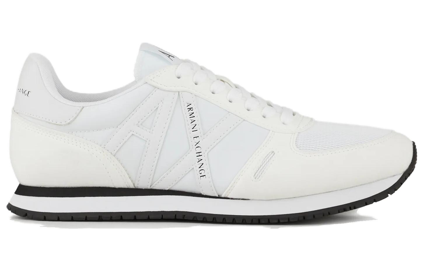 Armani Exchange Leather Nylon Mesh Low Top 'White' 圖 2