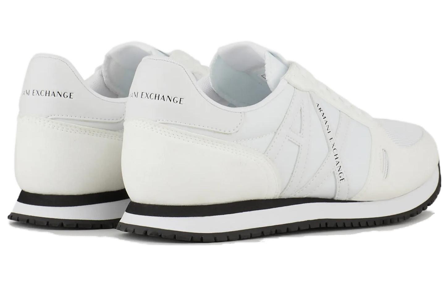 Armani Exchange Leather Nylon Mesh Low Top 'White' 圖 4
