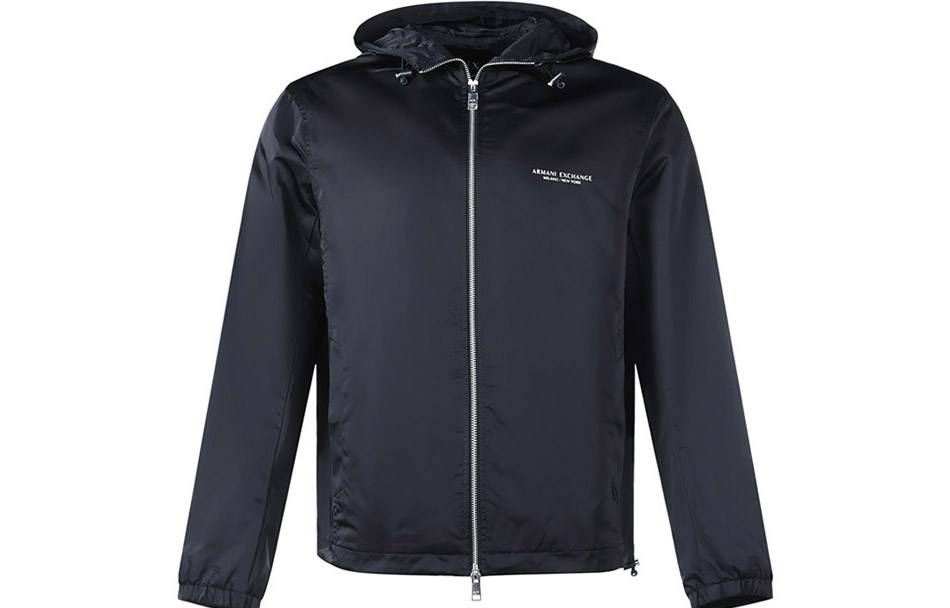 Armani Exchange Lightweight Hooded Jacket in Deep Navy Blue 8NZB50-ZNXYZ-1583