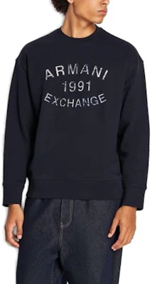 Armani Exchange 印花標誌長袖圓領休閒衛衣 6RZMGA-ZJ4XZ-11993 1