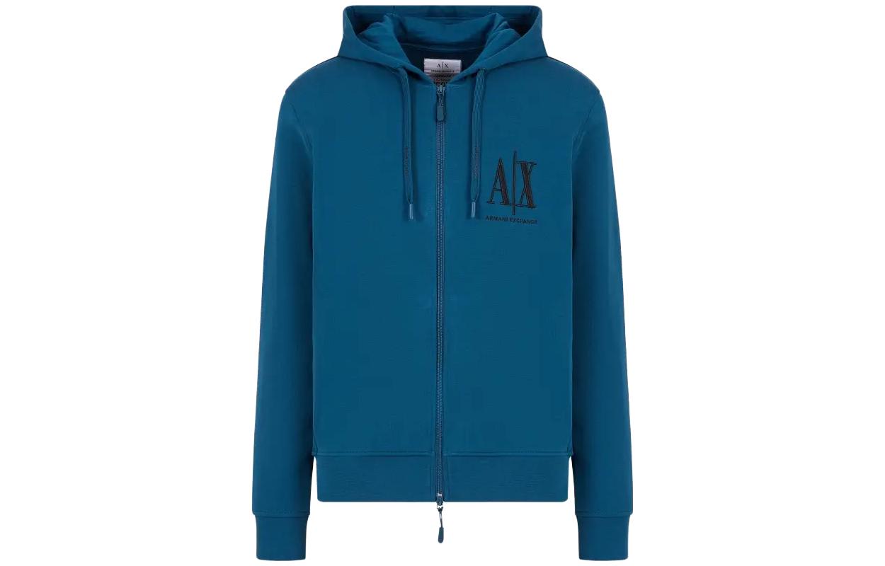 Armani Exchange Logo Zip-Up Hoodie 8NZMPP-ZJ1ZZ-15CR