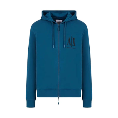 Armani Exchange Logo Zip-Up Hoodie 8NZMPP-ZJ1ZZ-15CR
