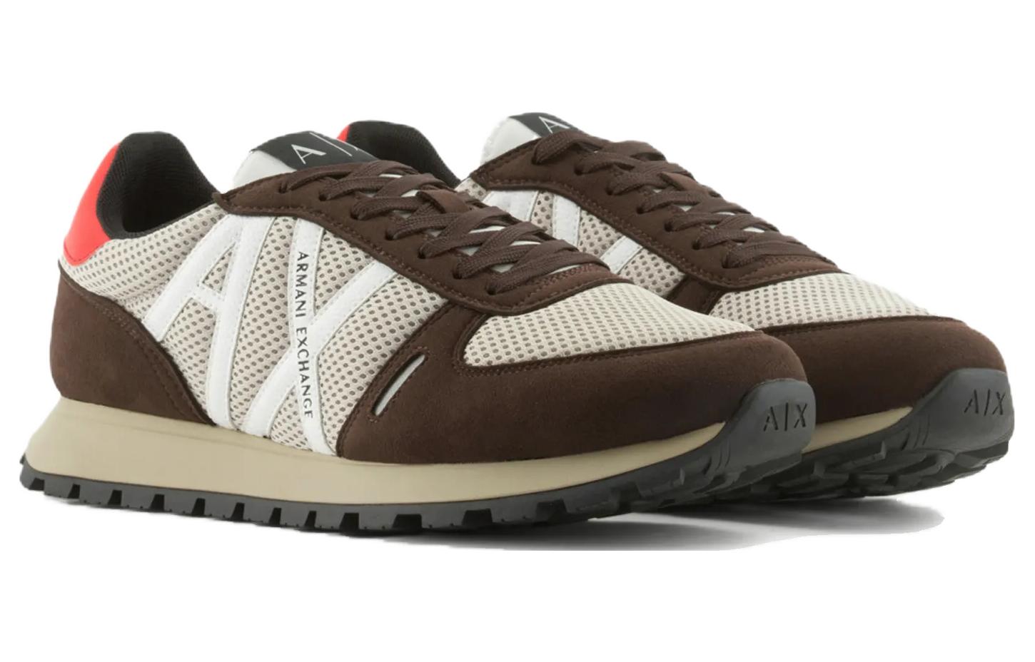 Armani Exchange Low-Top Lace-Up 'Brown' 圖 2