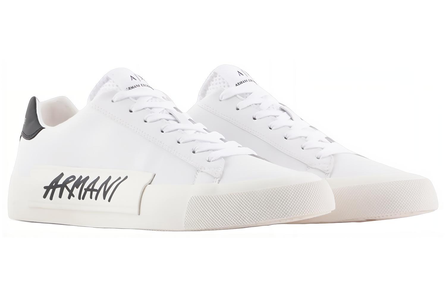 Armani Exchange Low-Top Lace-Up 'White Logo' 圖 3