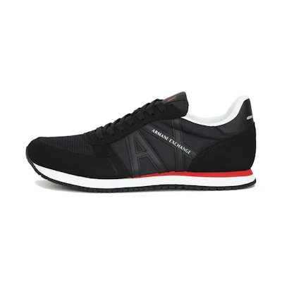 Armani Exchange Low-Top Mesh Sneakers 'Black'