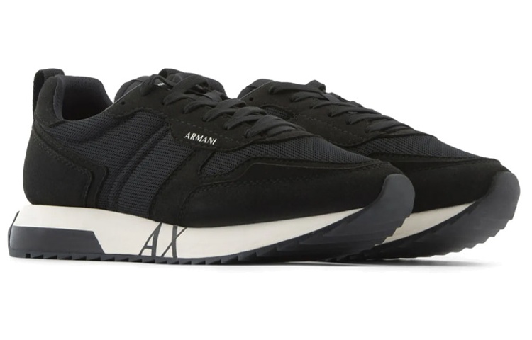 Armani Exchange Low-Top Sneaker 'Black Nylon' 圖 3