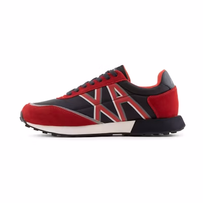 Armani Exchange Low-Top Sneaker 'Black Red'