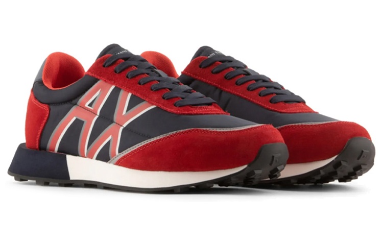 Armani Exchange Low-Top Sneaker 'Black Red' 圖 3