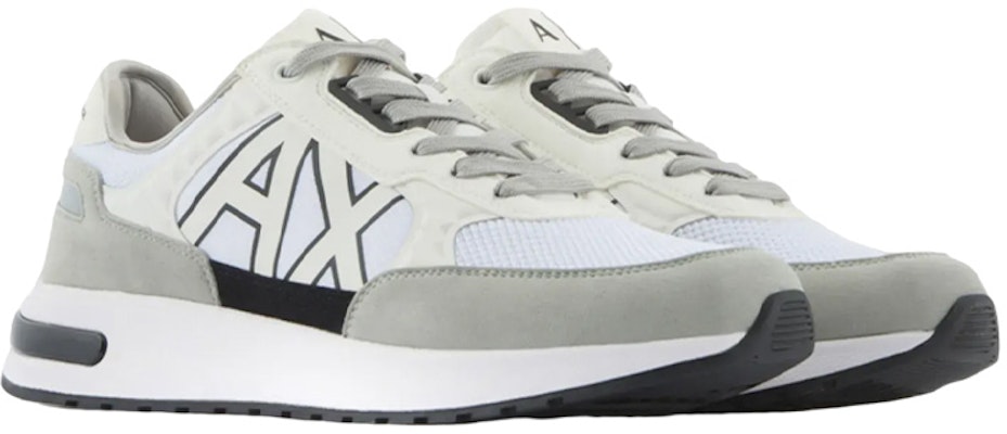 Armani Exchange Sepatu Sneaker Rendah 'Abu Putih' XUX090XV2761M211 Lookbook Armani Exchange Sepatu Sneaker Rendah 'Abu Putih' XUX090XV2761M211
