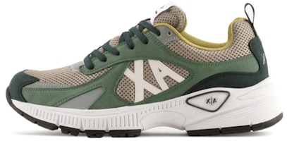 Armani Exchange Low-Top Sneakers 'Beige Green Logo' XUX172XV6641S580 Armani Exchange Low-Top Sneakers 'Beige Green Logo' XUX172XV6641S580